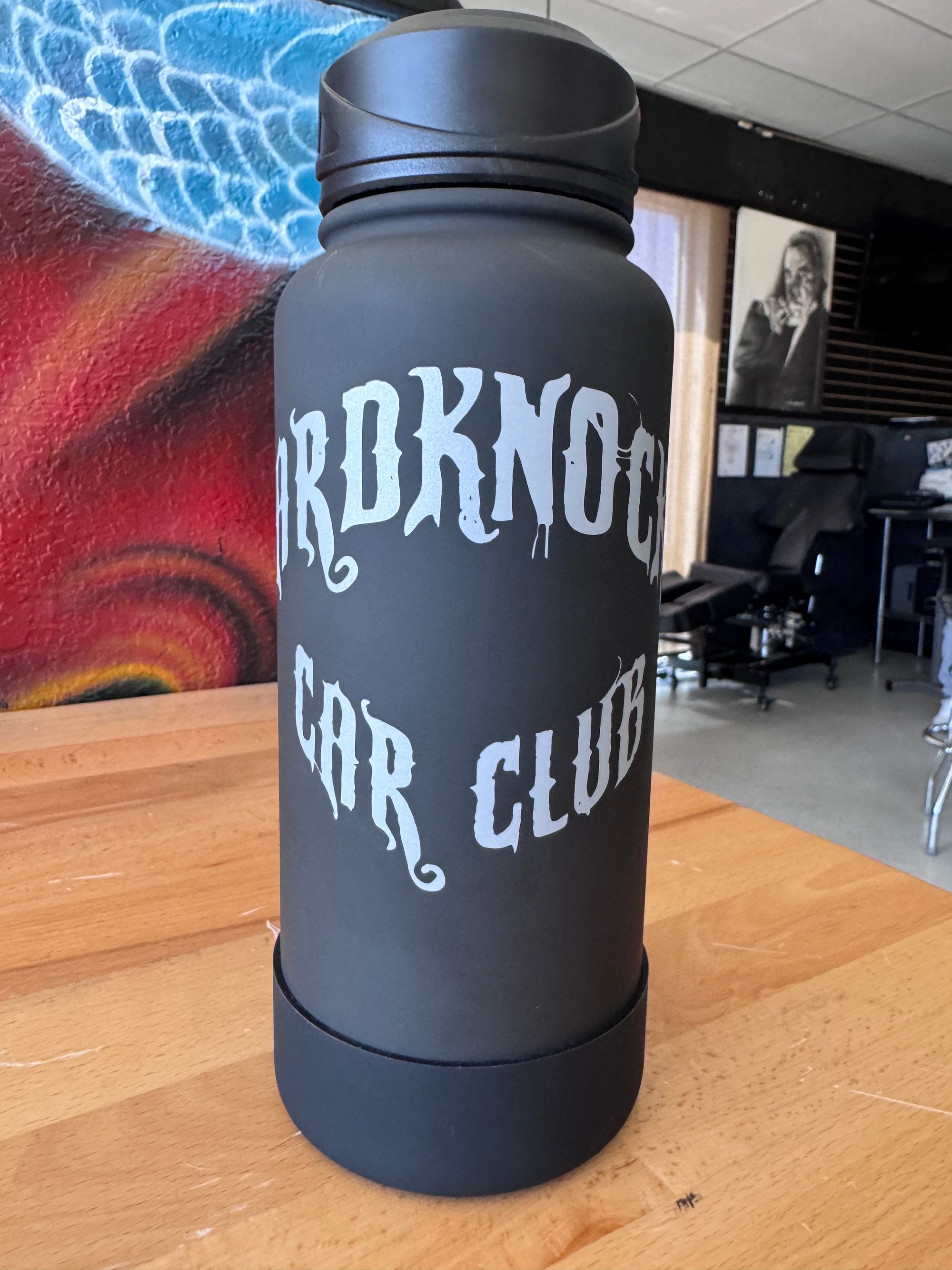 Hardknocks Car Club stainless steel hydration bottle