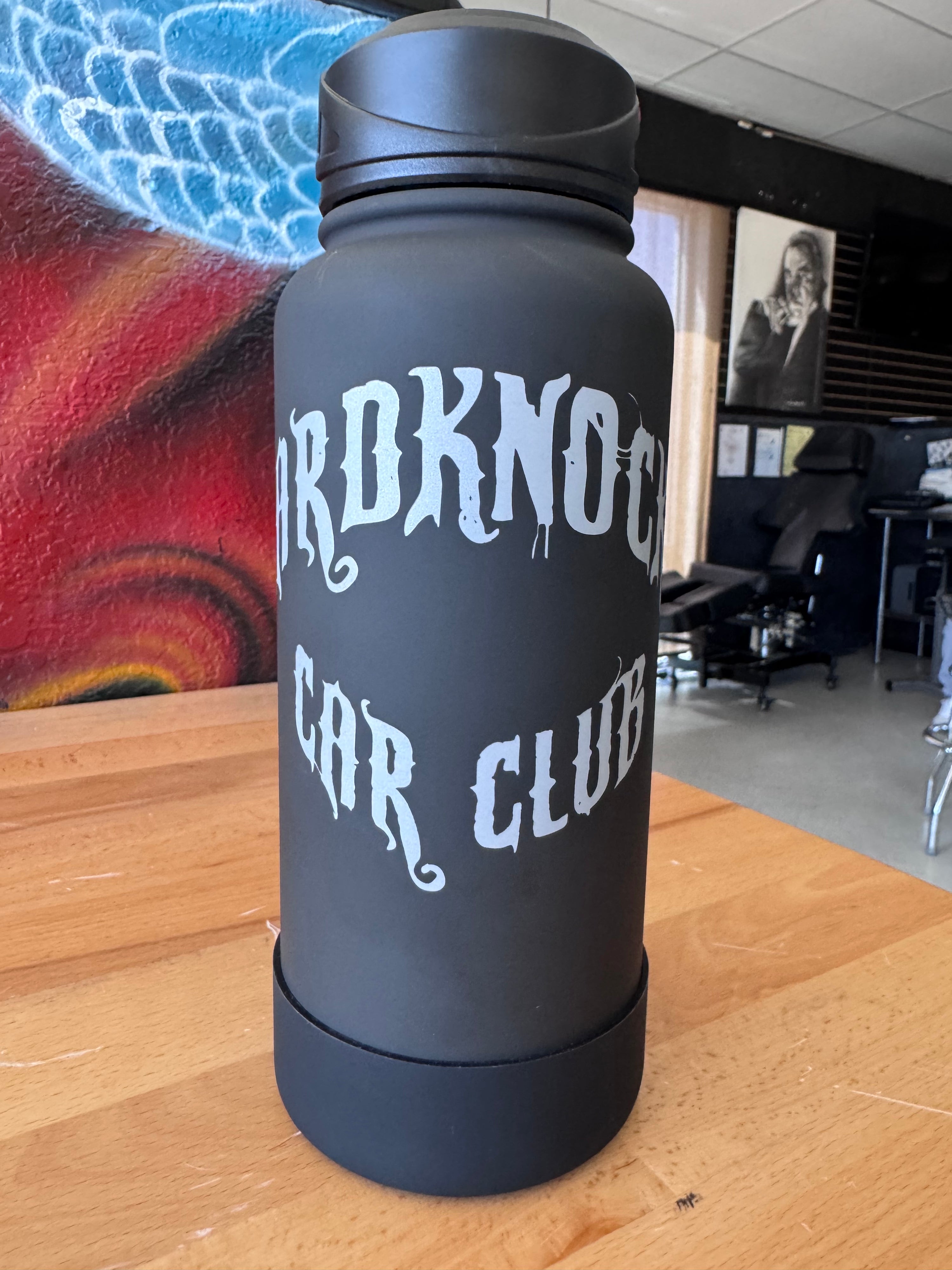 Hardknocks Car Club stainless steel hydration bottle